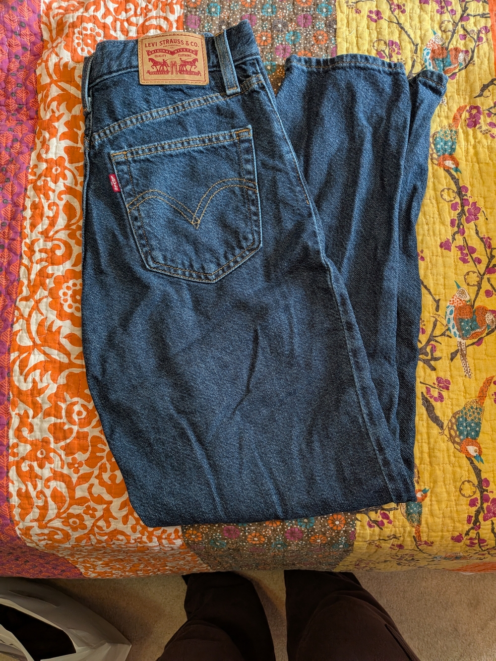 Levi's Highwaisted Mom Jeans Dark Blue
